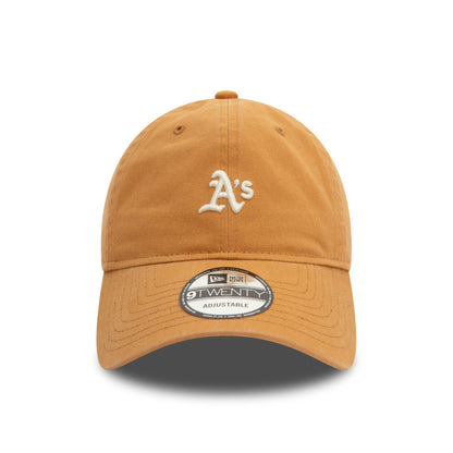 Oakland Athletics 9TWENTY Adjustable New Era Cap camel brown Front View