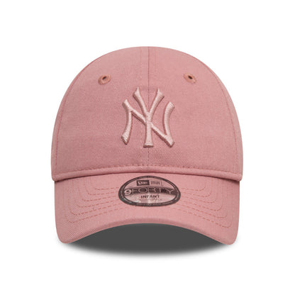 INFANT Yankees 9FORTY New Era Cap Kids dusty rose pink Front View