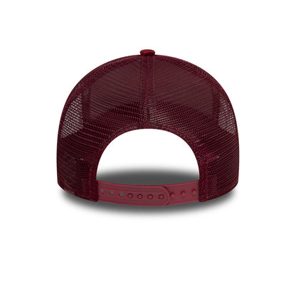 BUFFALO NY Patch New Era Trucker Cap red corduroy red Back View