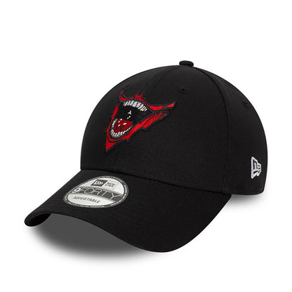 JOKER New Era 9FORTY Strap back Cap Black black Undervisor View