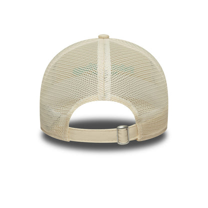 WMNS 9TWENTY Trucker New Era Cap Palm Springs yellow Back View