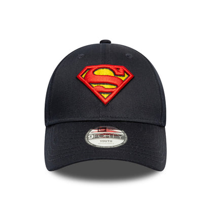 KIDS Superman New Era 9FORTY Strap back Cap Navy navy Front View