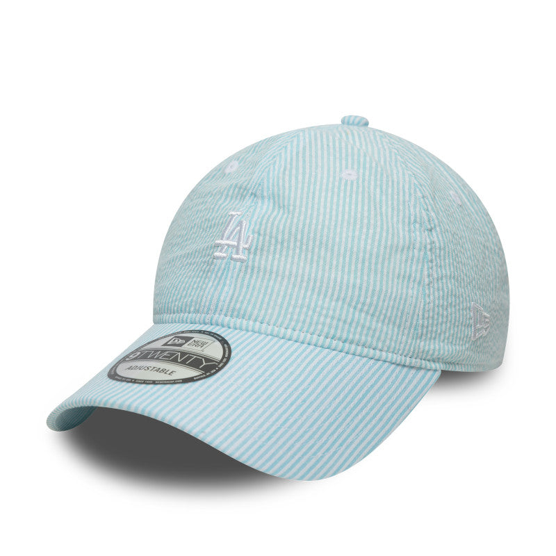 LA Dodgers 9TWENTY Adjustable New Era Cap Mint Seersucker