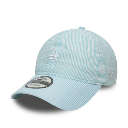LA Dodgers 9TWENTY Adjustable New Era Cap Mint Seersucker