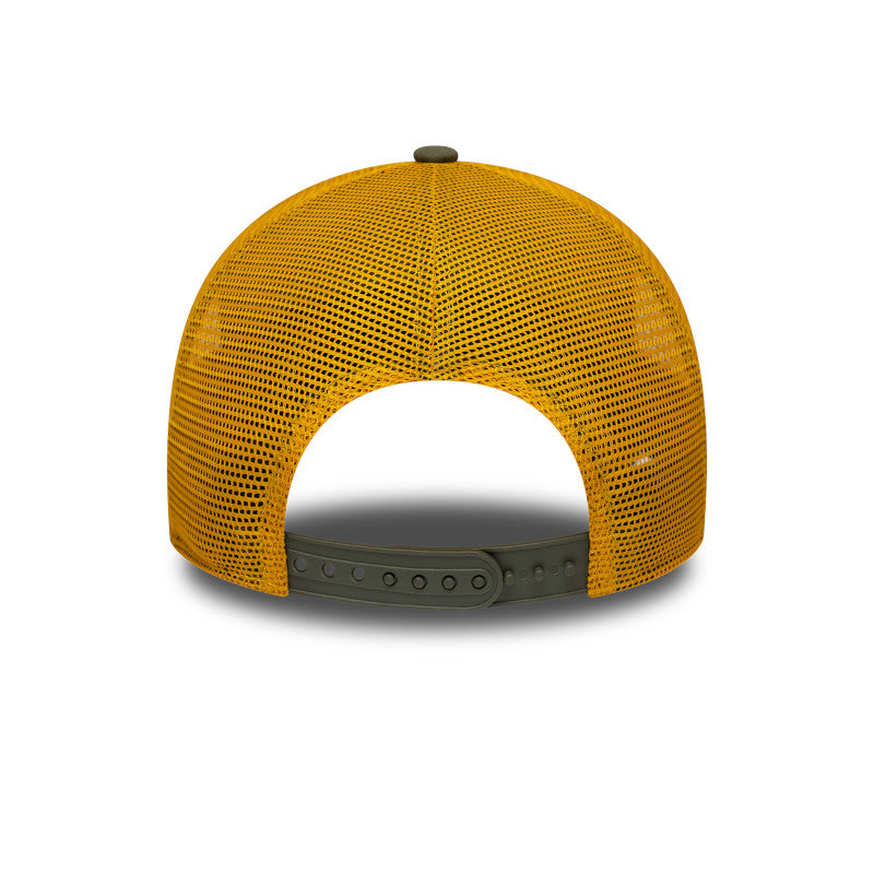 New Era Cotton Patch Trucker Cap olive gold