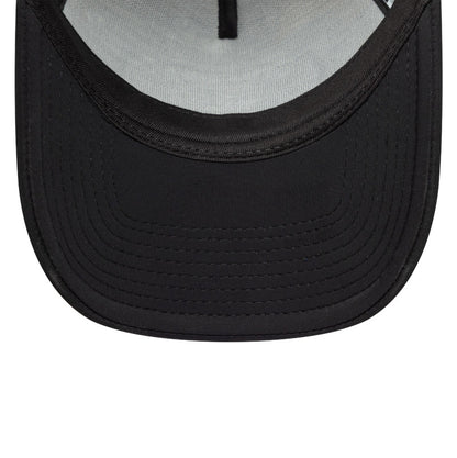 New Era Graphic Patch Trucker Cap Drag Racing black Undervisor View