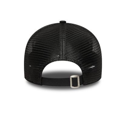 New York Yankees 9FORTY New Era Trucker Cap Flawless Black black Back View