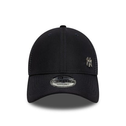 New York Yankees 9FORTY New Era Trucker Cap Flawless Navy navy Front View