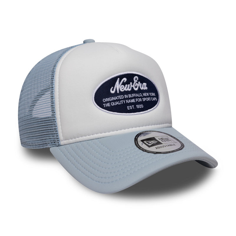 New Era Foam Patch Trucker Cap Drag sky blue