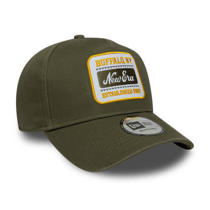 Buffalo Patch New Era E-Frame Cap adjustable Olive olive Side View