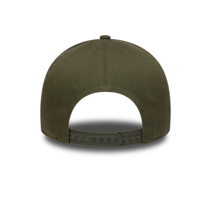 Buffalo Patch New Era E-Frame Cap adjustable Olive olive Back View