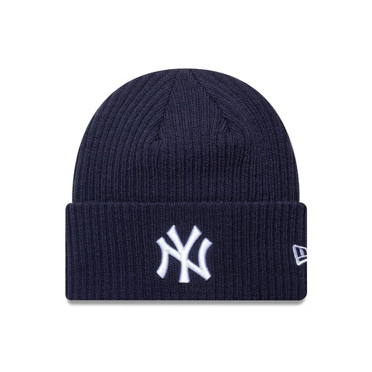New York Yankees MLB Wide Cuff Knit Beanie Navy