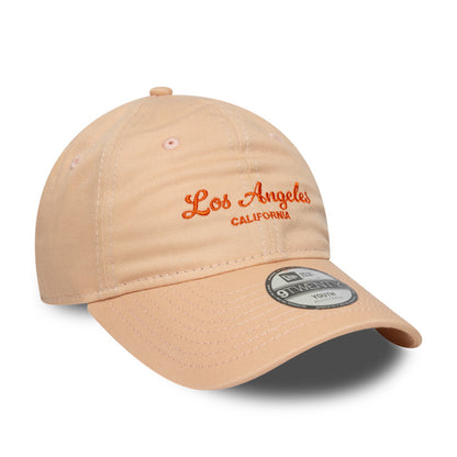KIDS 9TWENTY Adjustable New Era Cap Los Angeles dusty orange orange Side View