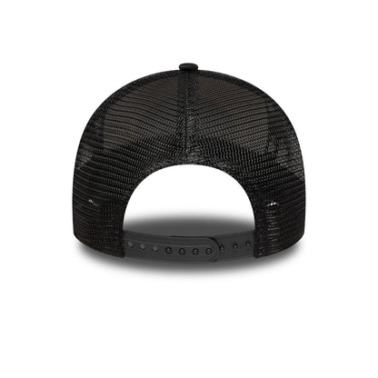 New Era Foam Patch Trucker Cap Vegas Gold Black beige
brown Back View