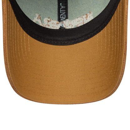 Womens 9TWENTY Adjustable New Era Cap Western Denim light blue
brown Undervisor View