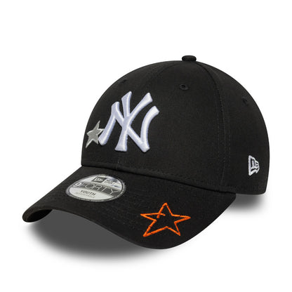 YOUTH New York Yankees New Era 9FORTY Cap adjustable Black Stars black Additional View