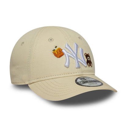 TODDLER New York Yankees New Era 9FORTY Strap back Cap Bear beige Side View