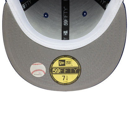 Los Angeles Dodgers Custom New Era Cap Royal Paisley blue Undervisor View