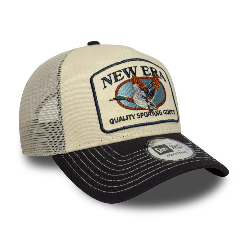 New Era Animal Patch Trucker Cap Stone Duck