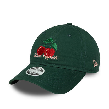 Womens 9TWENTY Adjustable New Era Cap Food Icons Cherry dark green Additional View