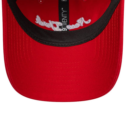 Womens 9TWENTY Adjustable New Era Cap New York red red Undervisor View