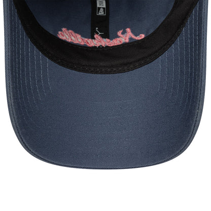WOMENS 9TWENTY Adjustable New Era Cap Nashville Indigo blue Undervisor View