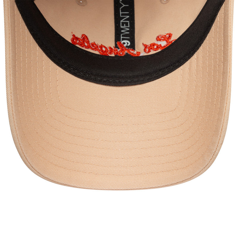 WOMENS 9TWENTY Adjustable New Era Cap Los Angeles dusty orange