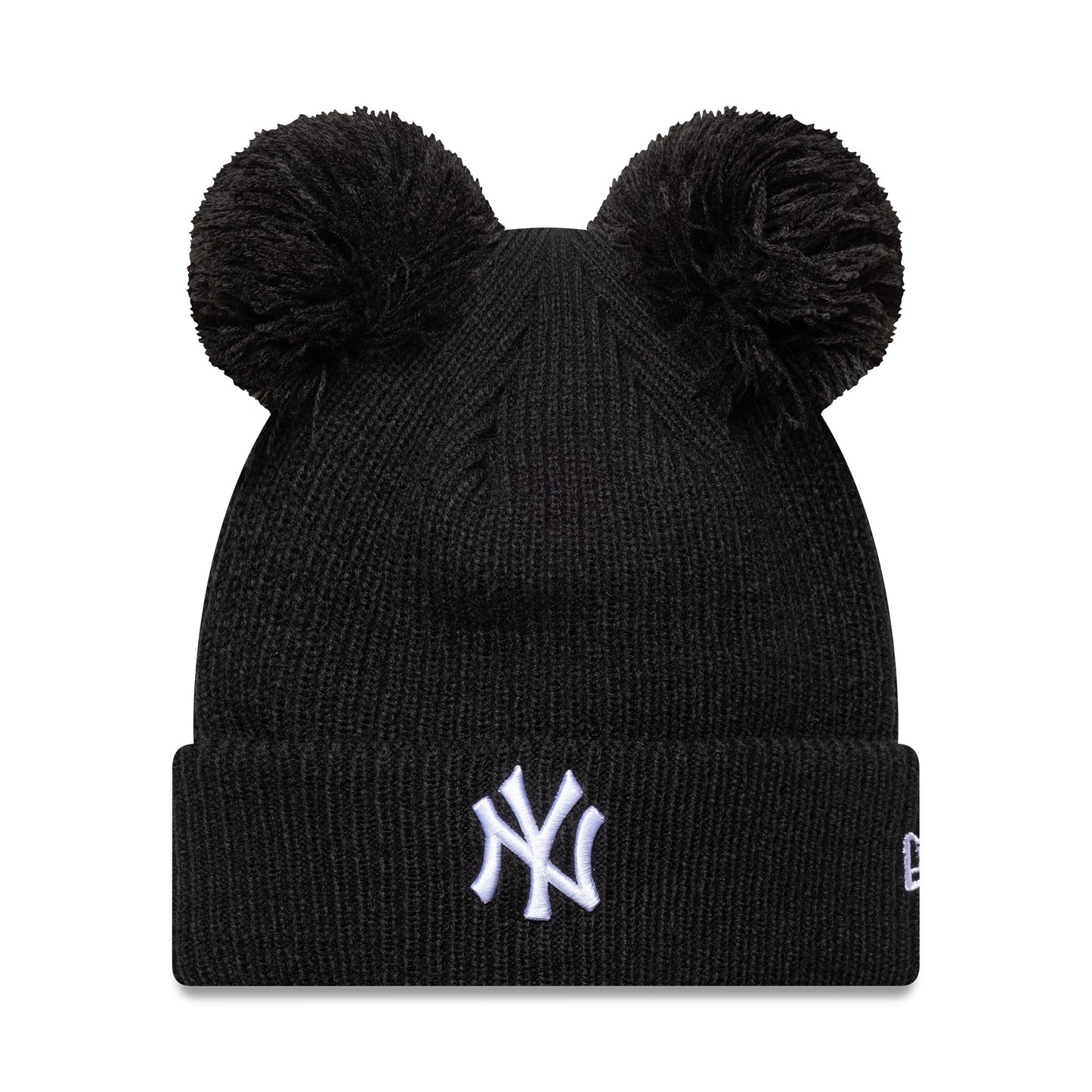 WOMENS New York Yankees New Era Double Pom Beanie black