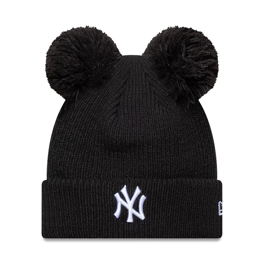WOMENS New York Yankees New Era Double Pom Beanie black