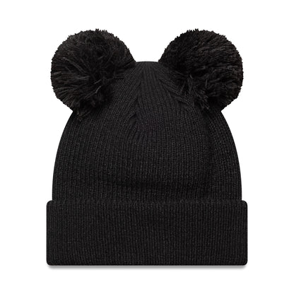 WOMENS New York Yankees New Era Double Pom Beanie black black Side View