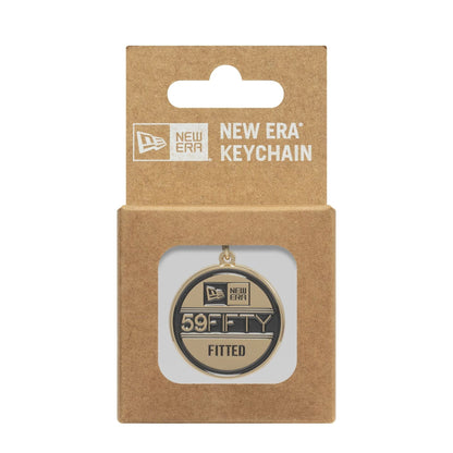 New Era Size Sticker Key Chain gold Side View