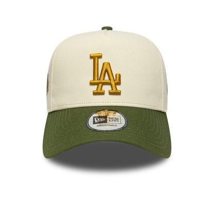 Los Angeles Dodgers 9FORTY AF New Era Cap WS Chrome Green chrome
dark green Front View