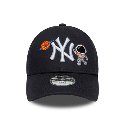 CHILD New York Yankees New Era 9FORTY Strap back Cap Astronaut navy Front View