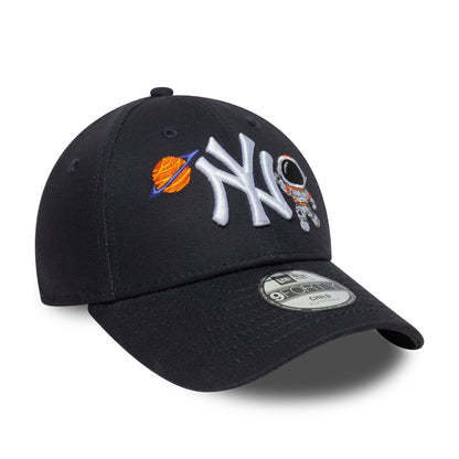 CHILD New York Yankees New Era 9FORTY Strap back Cap Astronaut navy Side View