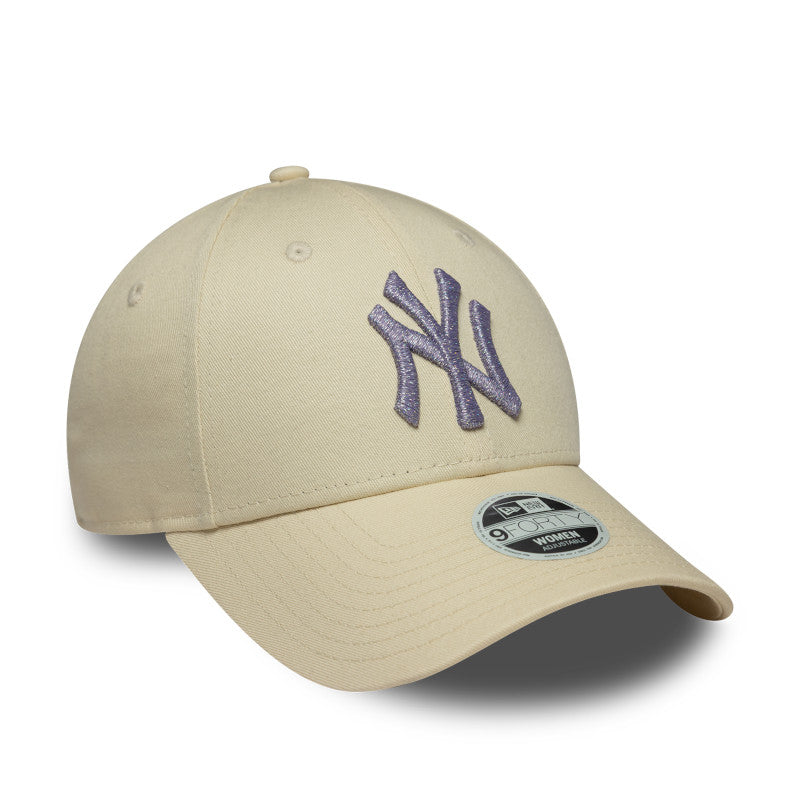 WMNS New York Yankees Beige 9FORTY New Era Cap beige
purple Side View
