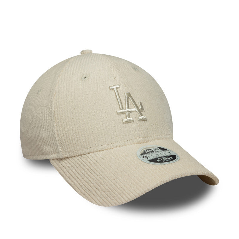 WMNS LA Dodgers Chrome 9FORTY New Era Cap Cord chrome Side View