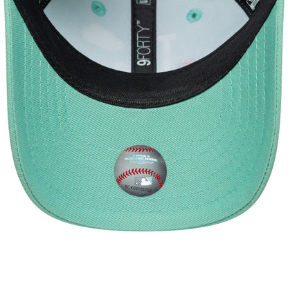 TODDLER LA Dodgers New Era 9FORTY Strap back Cap Aeroplane teal Undervisor View