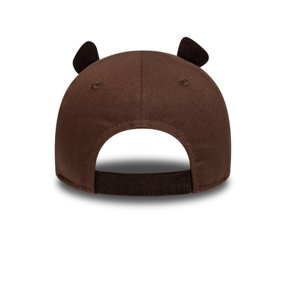 TODDLER 9FORTY New Era Cap Bear Big Face brown Back View