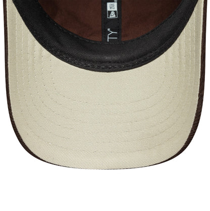 TODDLER 9FORTY New Era Cap Bear Big Face brown Undervisor View
