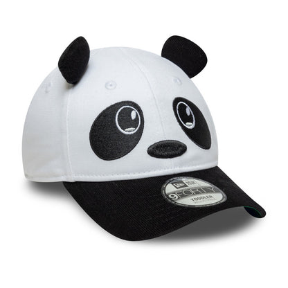TODDLER 9FORTY New Era Cap Panda Big Face white
black  Side View