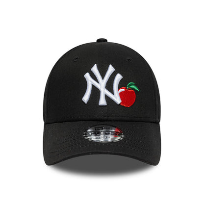 KIDS New York Yankees New Era 9FORTY Strap back Cap Black Apple black Front View