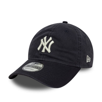New York Yankees Script 9TWENTY New Era Cap washed navy navy Undervisor View