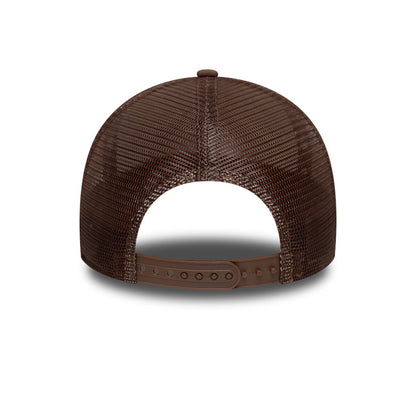 New Era Foam 9FORTY AF Trucker Cap Bear beige
brown Back View