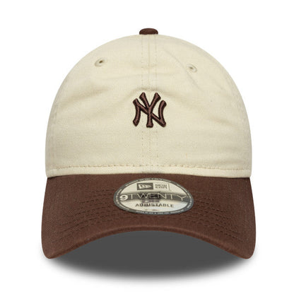 New York Yankees 9TWENTY Adjustable New Era Cap chrome  brown chrome
brown Front View