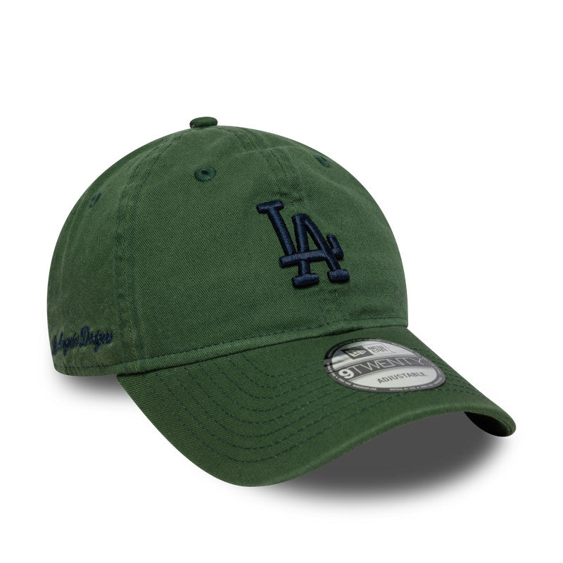 LA Dodgers Script 9TWENTY New Era Cap washed green
