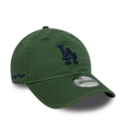 LA Dodgers Script 9TWENTY New Era Cap washed green green Side View