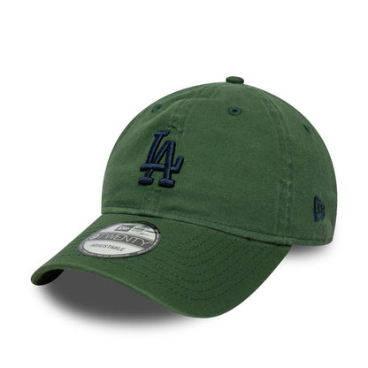 LA Dodgers Script 9TWENTY New Era Cap washed green green Undervisor View