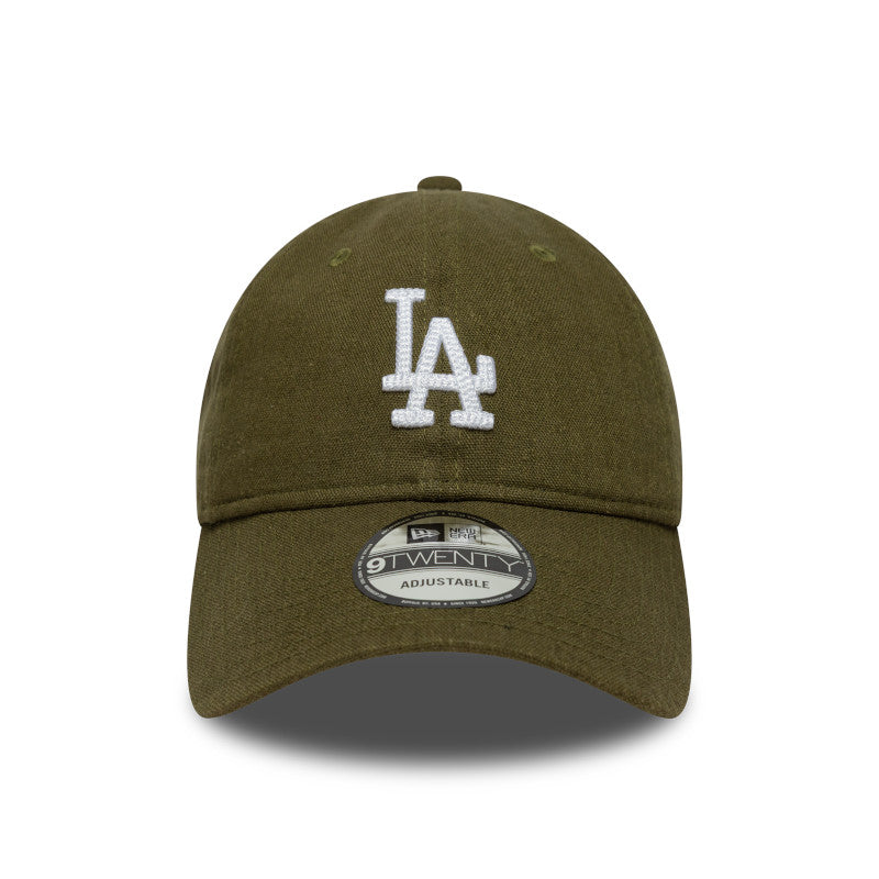 LA Dodgers 9TWENTY New Era Cap linen olive olive Front View