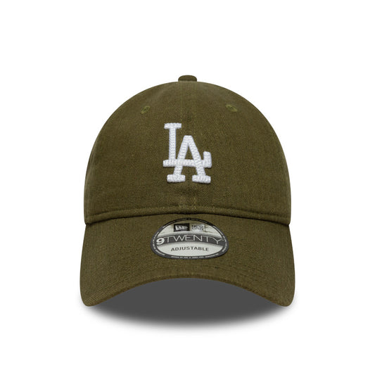 LA Dodgers 9TWENTY New Era Cap linen olive olive Front View