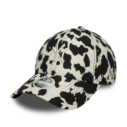 WMNS New York Yankees Cow 9FORTY New Era Cap Canvas black 
white Additional View